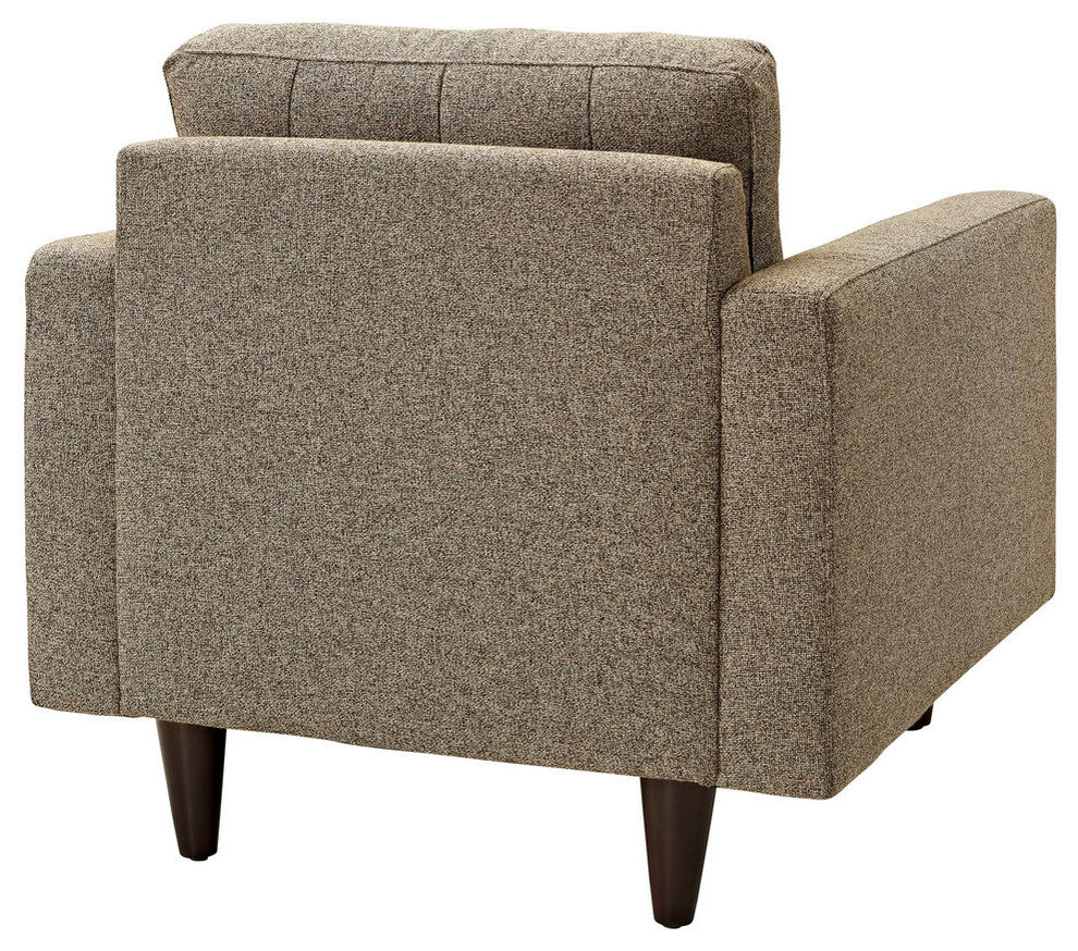 Modern Contemporary Living Room Armchair, Oatmeal, Set of 2