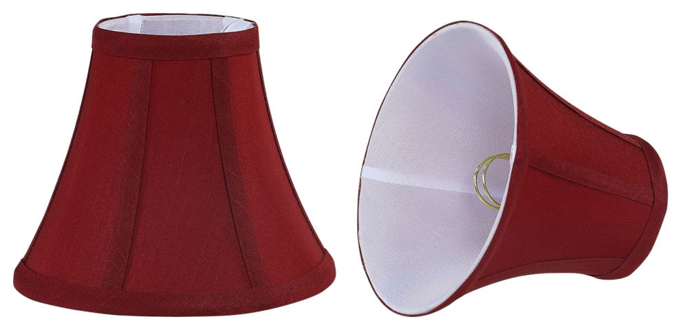 30050-2 Small Bell Chandelier Clip On Lamp Shade Rust 3"x6"x5", Set of 2