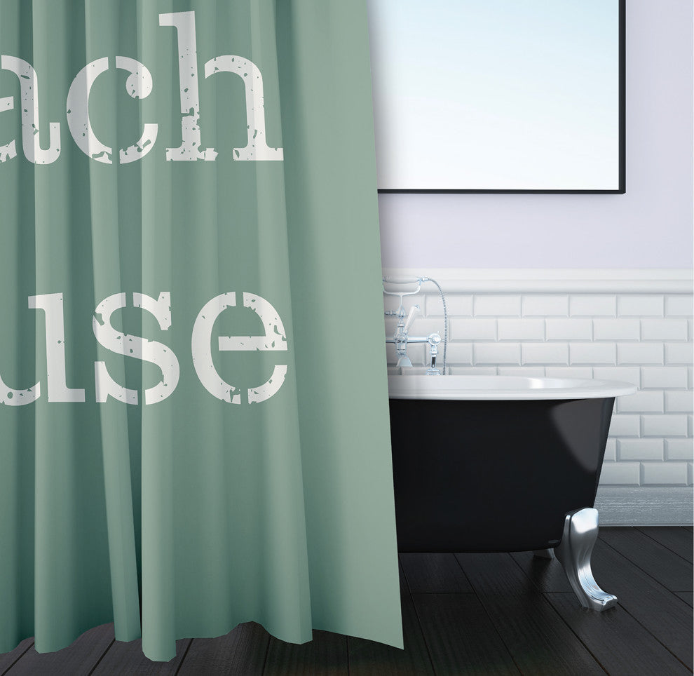 Beach House  Sage 70" w x 73" h Shower Curtain