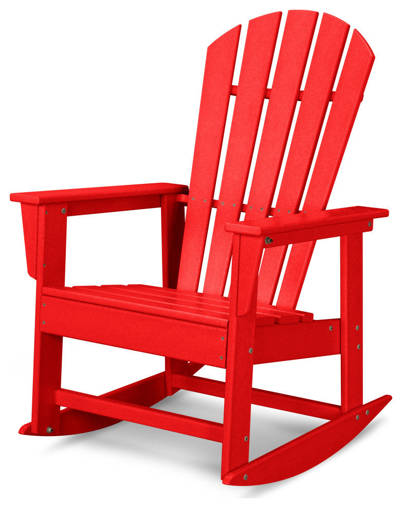 Polywood South Beach Rocking Chair, Sunset Red