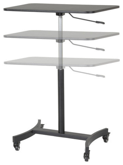 High Rise Mobile Adjustable Standing Desk