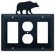 Double GFI and Outlet Cover, Bear