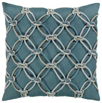Lagoon Rope Indoor/Outdoor Performance Pillow, 20"x20"