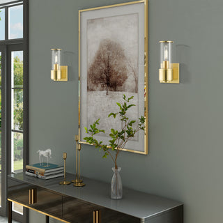 Quincy 1-Light Satin Brass ADA Sconce