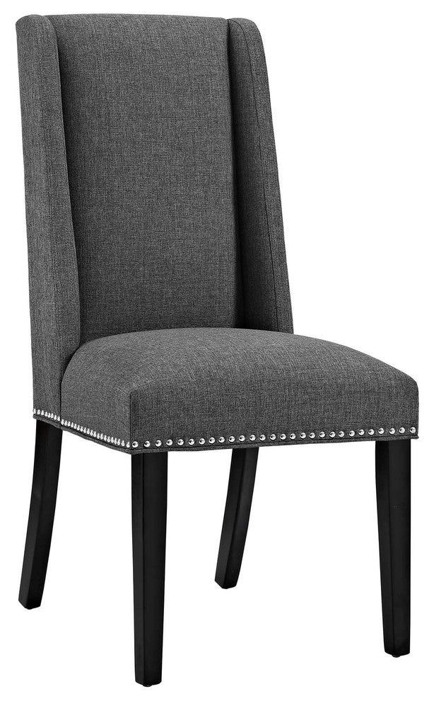 Gray Baron Dining Chair Fabric Set of 2