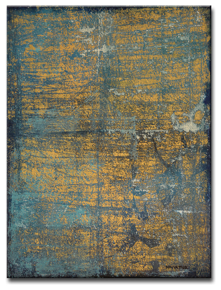 Ready2HangArt Abstract Canvas Art 'Night Life' by Norman Wyatt, 30"x20"