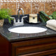 25x22 Blue Butterfly Granite Vanity Countertops, 8 Faucet Spread