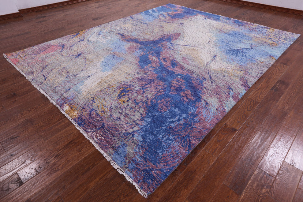 Modern Handmade Wool Rug 9' 3" X 11' 11" Q9396
