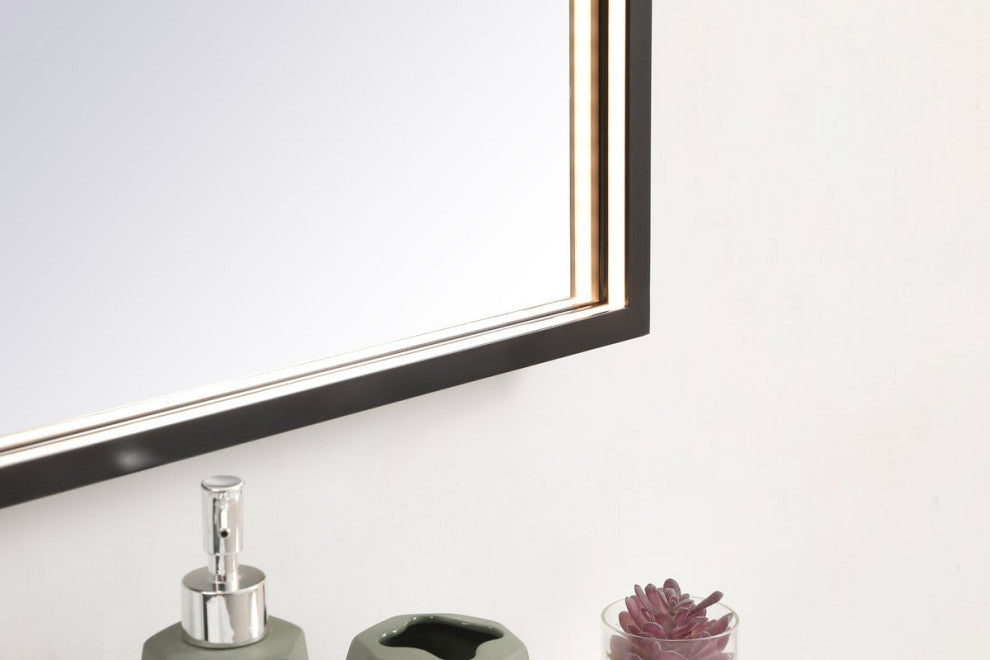Modern Black Led Mirror