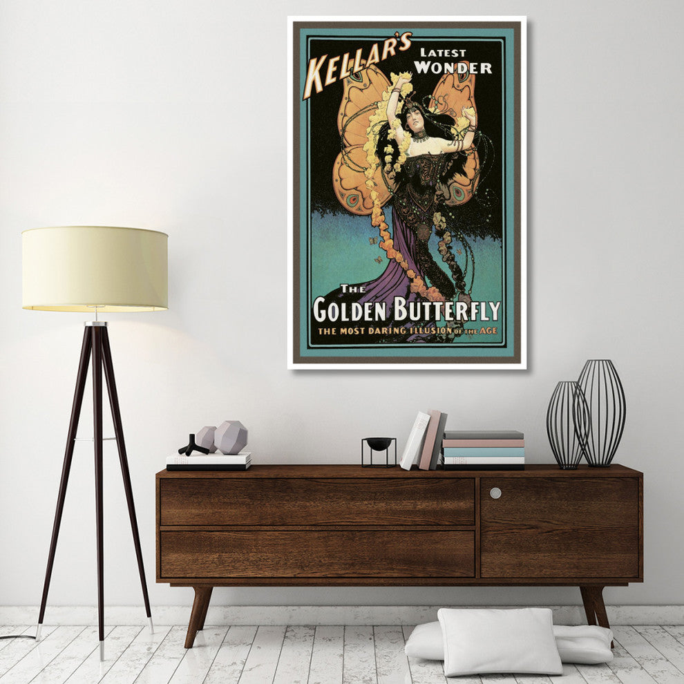"Magicians: Golden Butterfly: Kellar's Latest Wonder" Print, 42"x62"