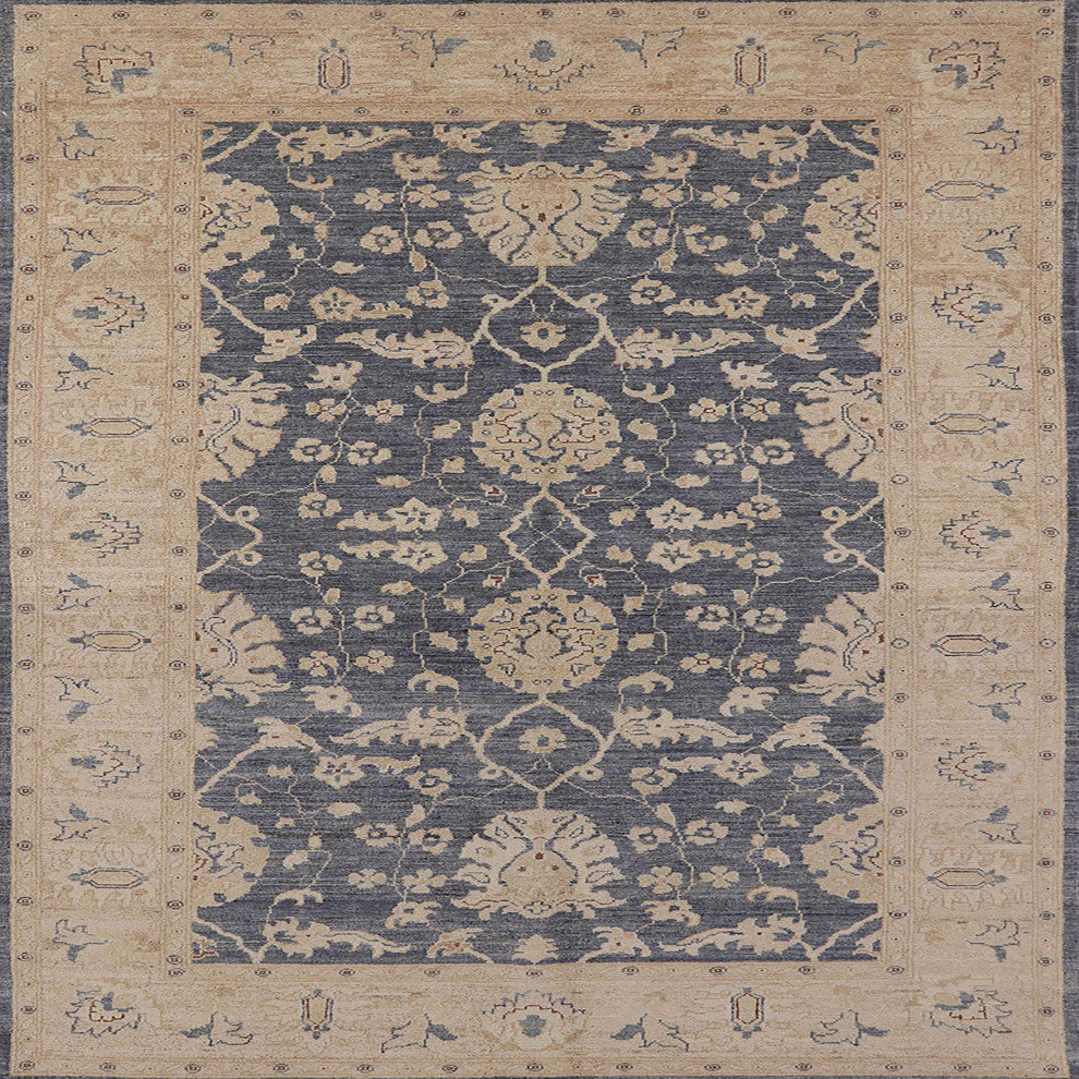 Ahgly Company Indoor Square Mid-Century Modern Area Rugs, 7' Square