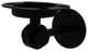 Satellite Orbit Two Toothbrush Holder, Matte Black