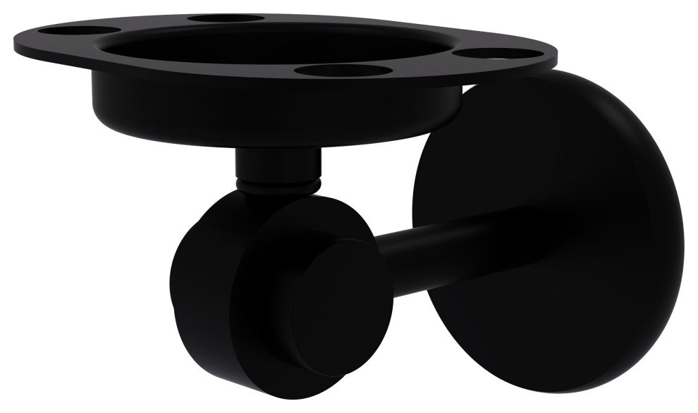 Satellite Orbit Two Toothbrush Holder, Matte Black