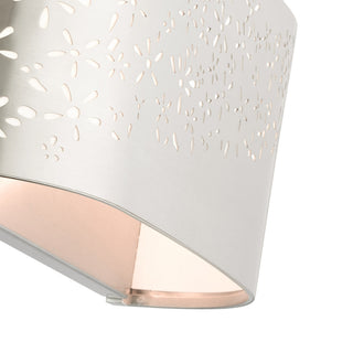 Brushed Nickel Stylish, Transitional, Intricate, Urban Vanity Sconce