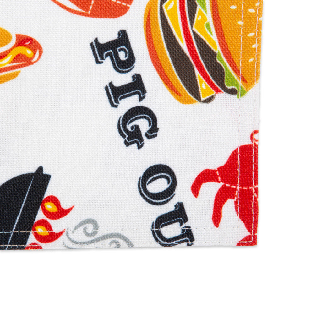 DII Bbq Fun Print Outdoor Placemat, Set of 6