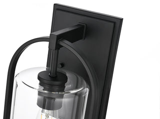 Home Living 8" Outdoor Wall Sconce, Black