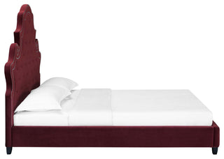 Valentina Queen Tufted Nailhead Performance Velvet Platform Bed by Modway