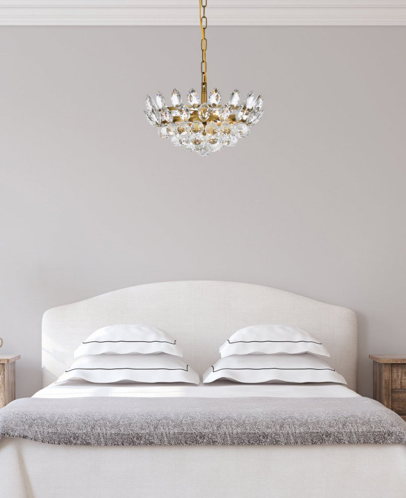 Eleana 16" Pendant, Brass