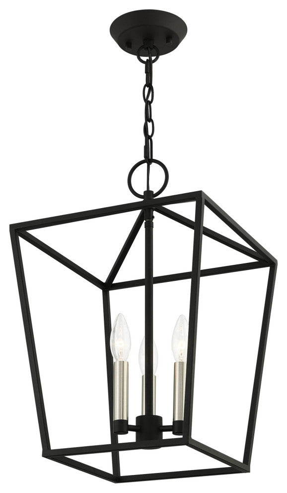 Devone 3 Light Black Lantern