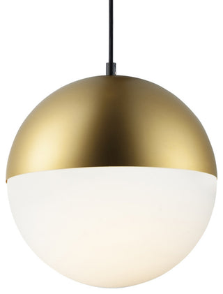 ET2 E20366-92 Half Moon 12"W LED Pendant - Metallic Gold