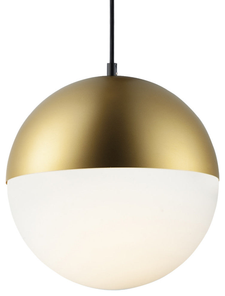 ET2 E20366-92 Half Moon 12"W LED Pendant - Metallic Gold
