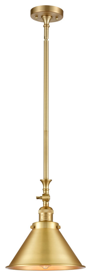 Briarcliff 1 Light Mini Pendant, Satin Gold, Satin Gold