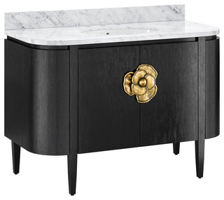 Briallen 48" Black Vanity with Oval Undermount Sink