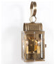 Double Wall Lantern, Antiqued Solid Brass