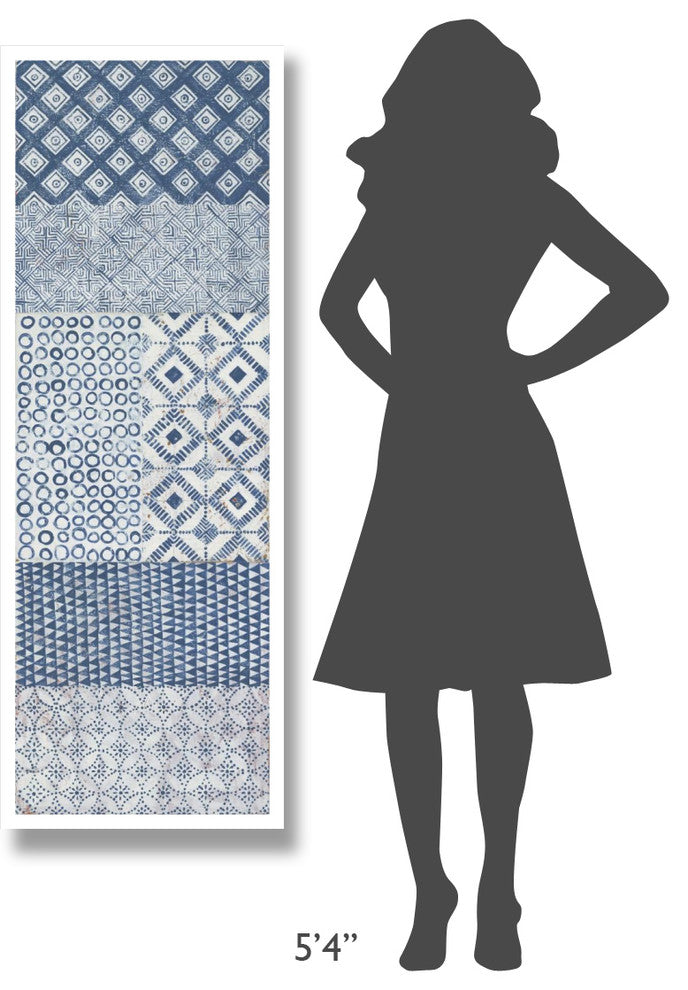 "Maki Tile Panel II" Digital Paper Print by Kathrine Lovell, 20"x56"