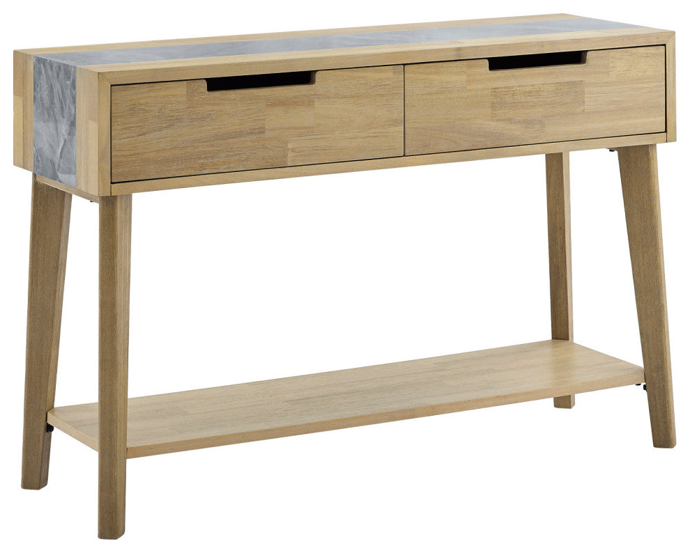 Calgary Gray Sintered Stone Sofa Table
