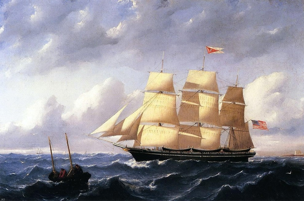 William Bradford Whaleship -Twilight- of New Bedford Wall Decal