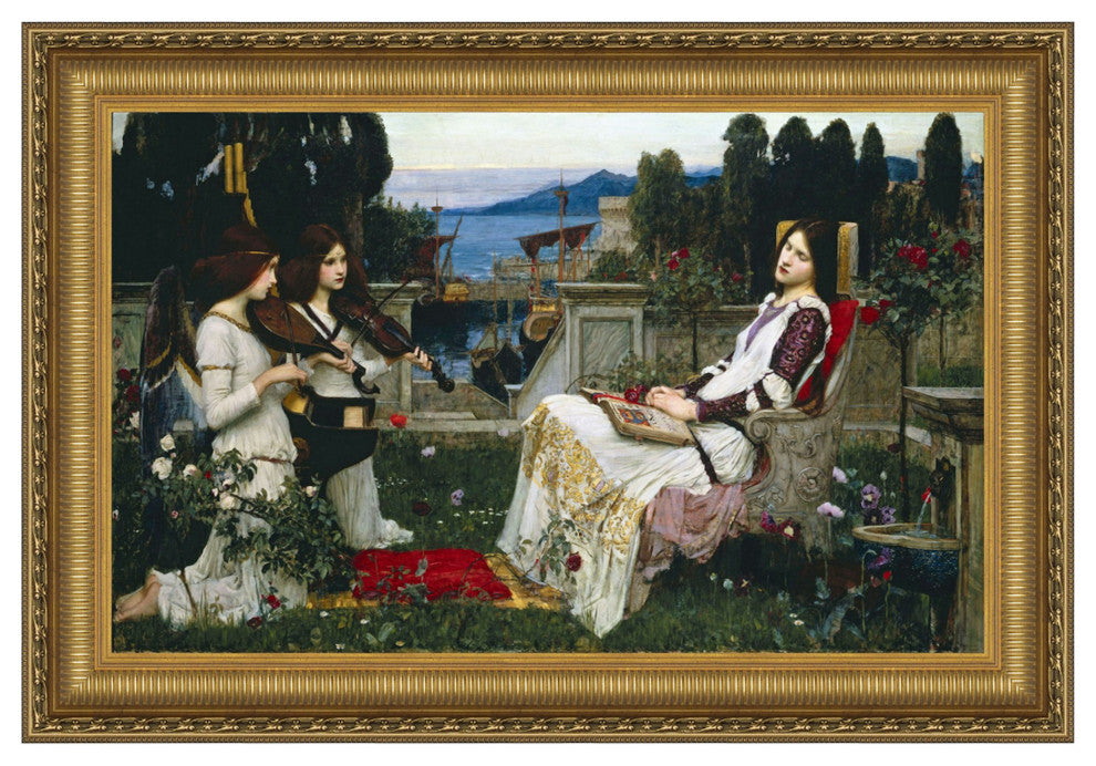 "St Cecilia 1895" Stretched Canvas Replica, 15"x11.5"