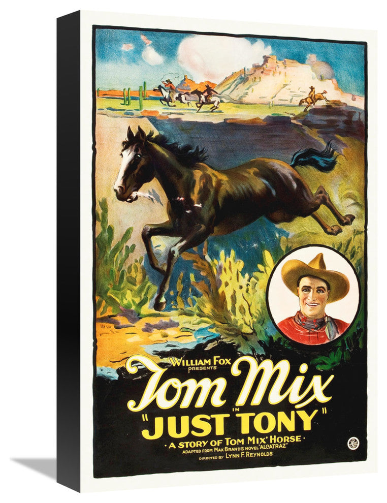 "Tom Mix, Just Tony, 1928" Canvas by Hollywood Photo Archive, 12x18"
