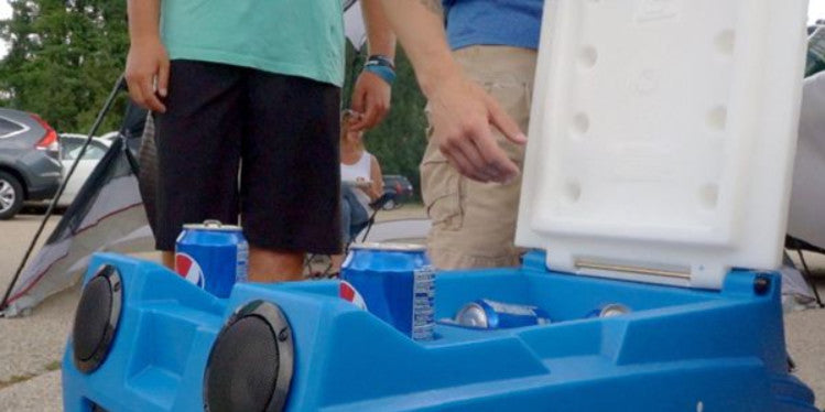 RC Zamboni Motorized Cooler, Blue and White