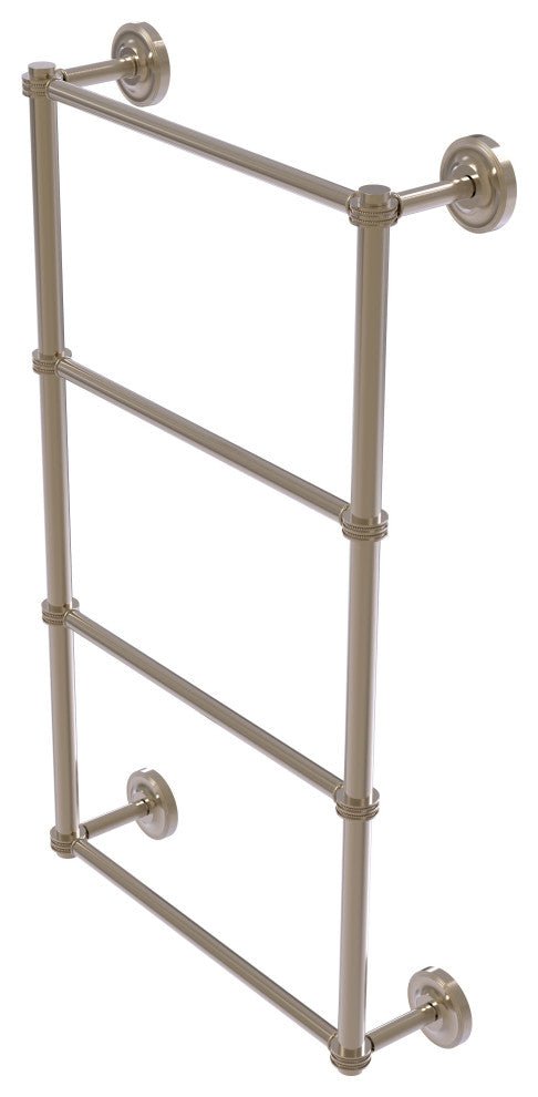 Prestige Regal 4-Tier 30" Ladder Towel Bar with Dotted Detail, Antique Pewter