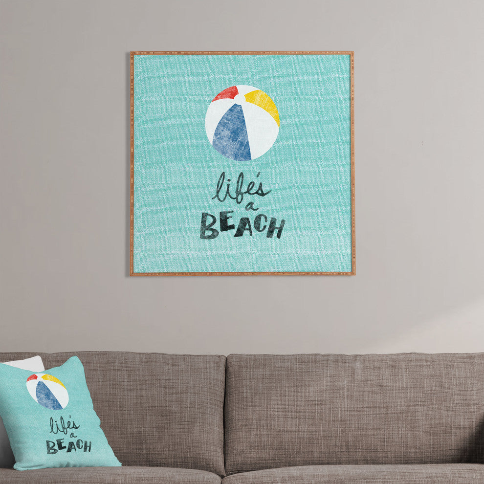 Deny Designs Nick Nelson Lifes A Beach Framed Wall Art