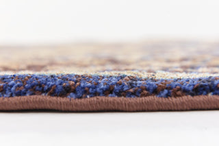 Unique Loom Dark Blue Augustus Milan 5' 0 x 5' 0 Round Rug