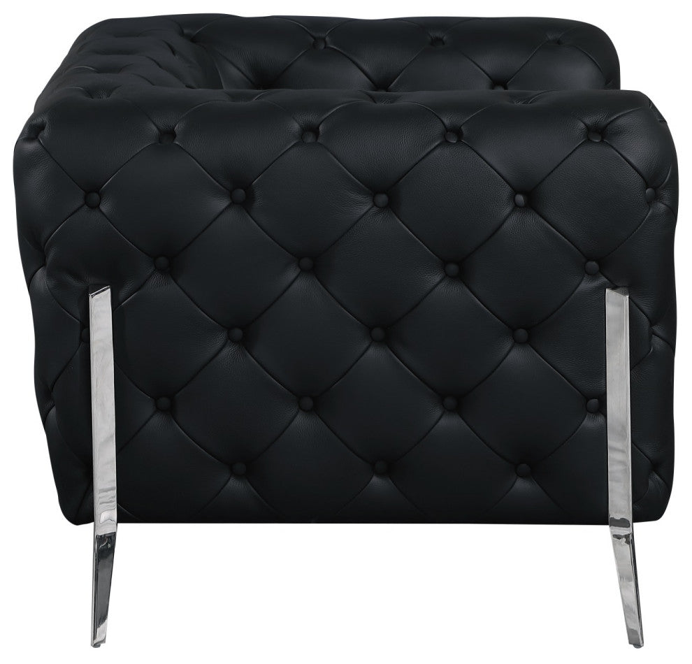 Angelica Italian Leather Loveseat