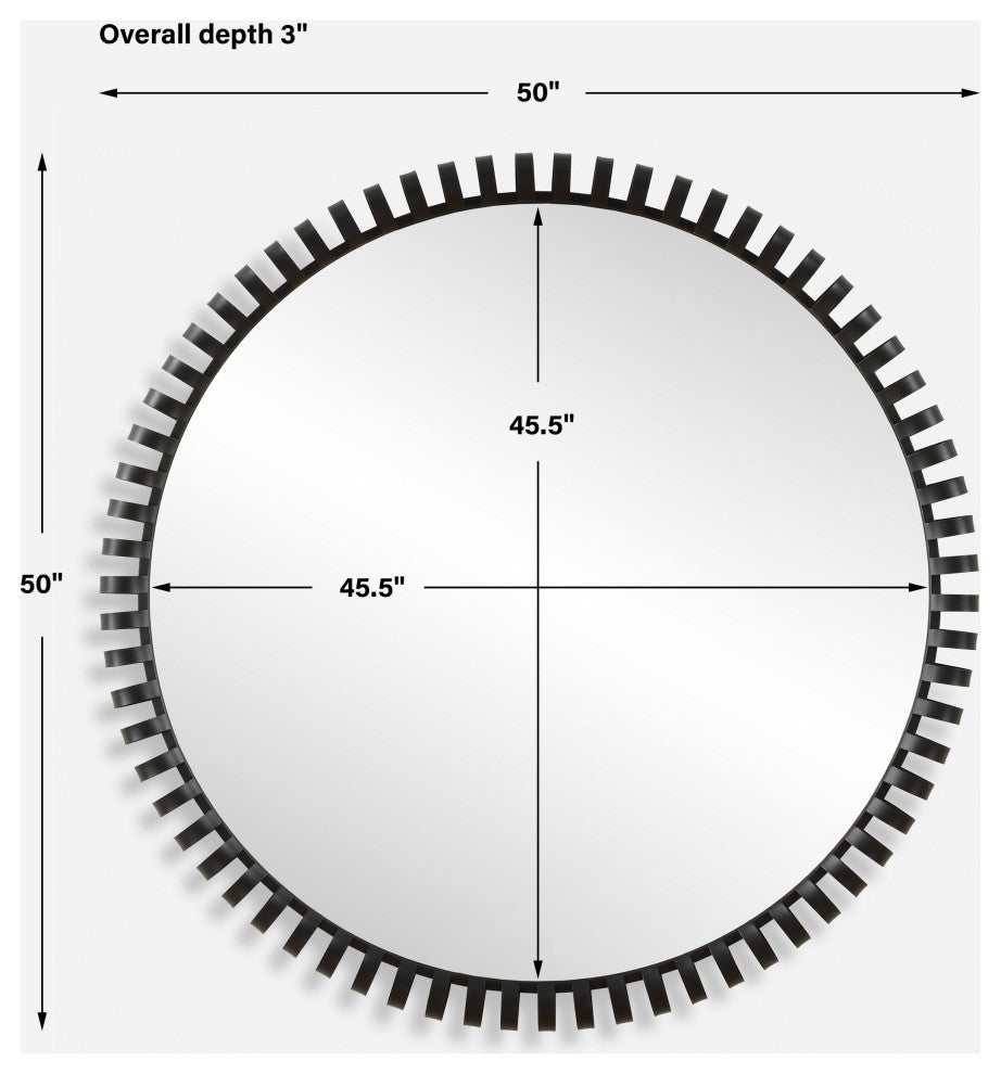 Uttermost Corona Modern Round Mirror