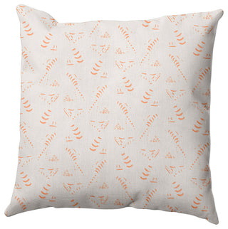 Muted Bongo Pillow, Orange, 18"x18"