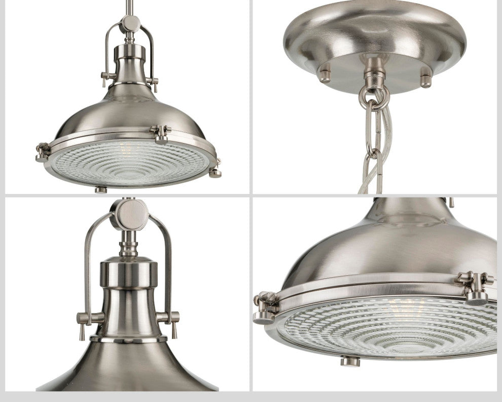 1-Light Pendant, Brushed Nickel