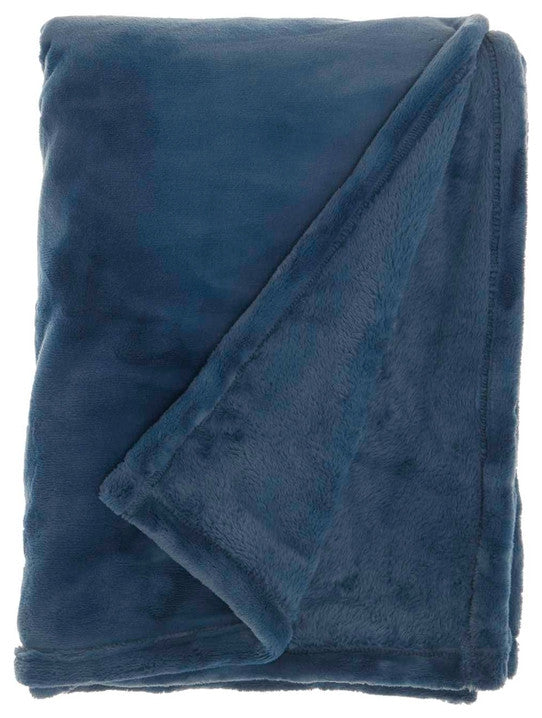 Mina Victory AP102 Throw Blanket, Navy, 50" x 70"