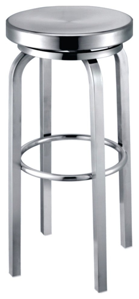 Modern Classics Navy Bar Stool, Aluminum