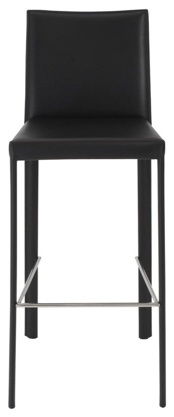 Set of Two 30" Steel Low Back Bar Height Bar Chairs