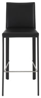 Set of Two 30" Steel Low Back Bar Height Bar Chairs