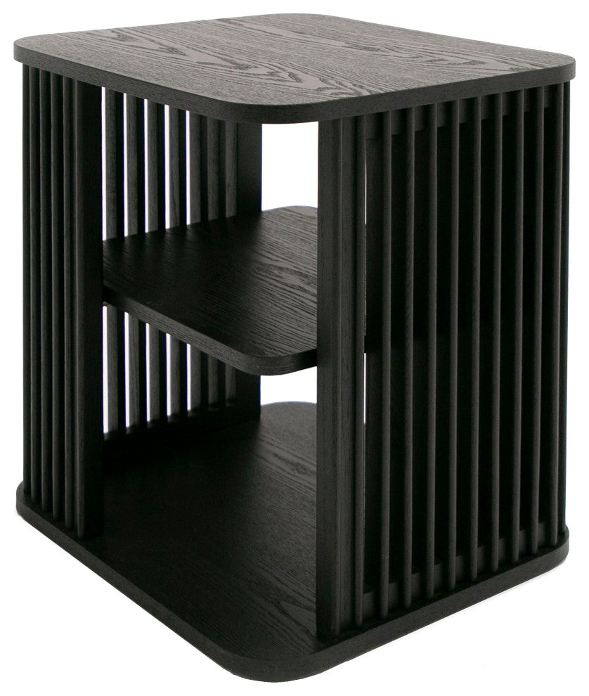 Modrest Thayne Modern Mid Century Black Oak End Table