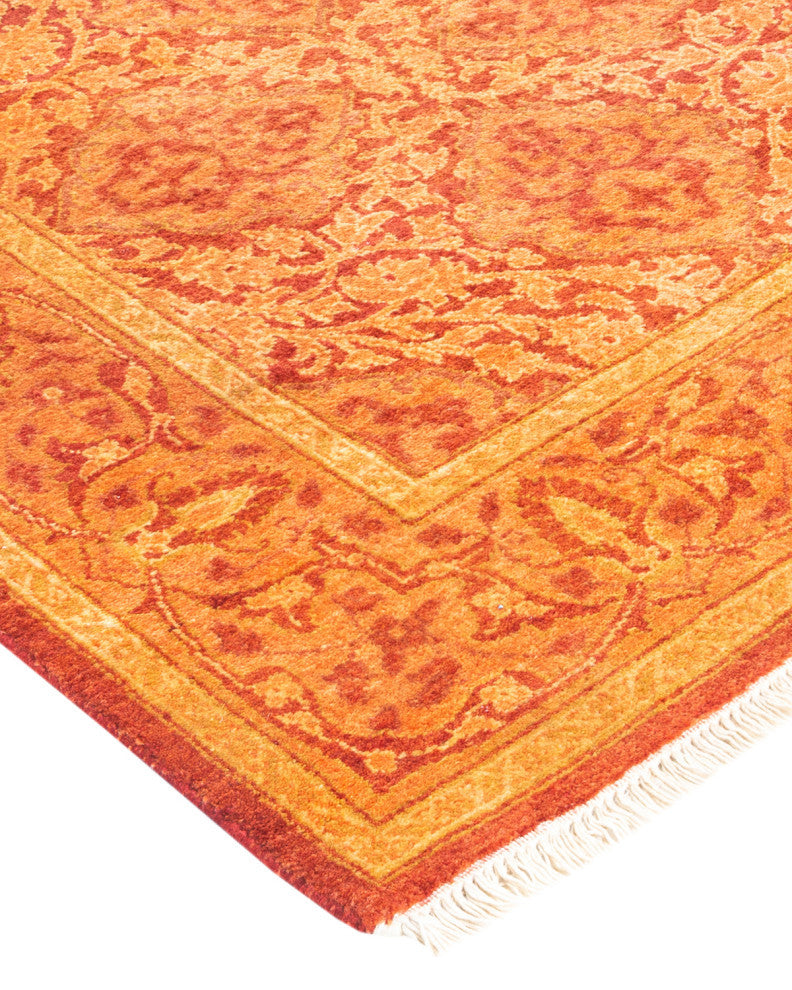 Mogul, One-of-a-Kind Hand-Knotted Area Rug Orange, 2'7"x11'7"