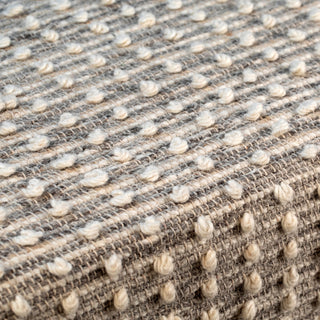 Marlie 48" Long Handwoven Natural Wool and Eucalyptus Wood Bench