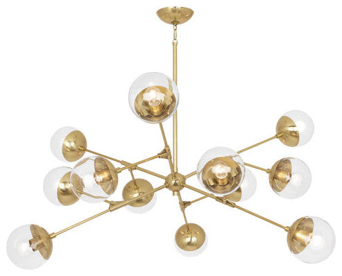 Robert Abbey RA-1215 12 Light Chandelier, Celeste