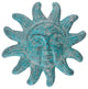 Clay Sun Handmade Hand Painted Garden, 12", Turquoise